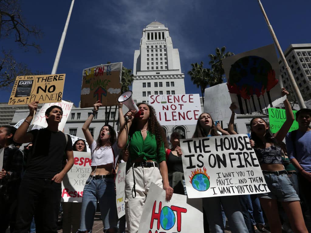 Climate protesters make their voices heard